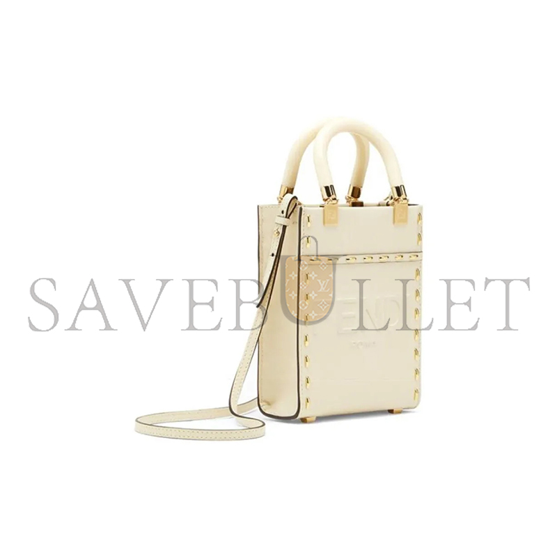 F**di sunshine mini tote shoulder crossbody bag 8bs051ahn3f1fir (18*13*6.5cm)